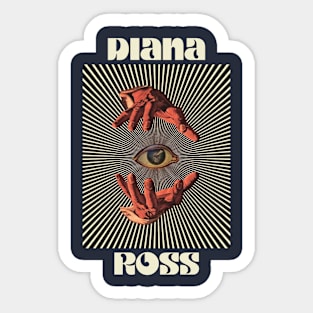 Hand Eyes Diana Ross Sticker